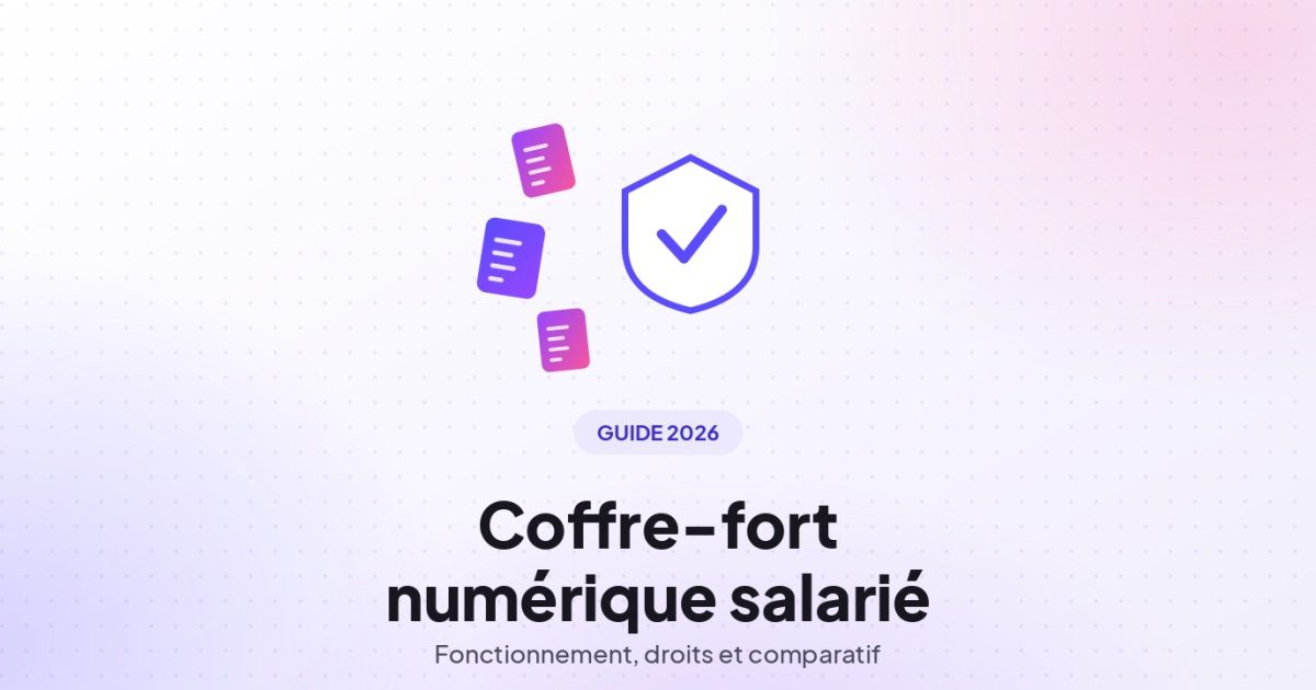 Illustration : coffre-fort numérique salarié, documents sécurisés