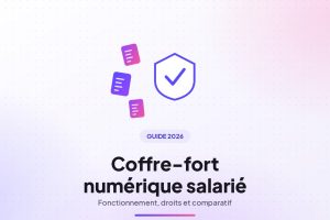 Illustration : coffre-fort numérique salarié, documents sécurisés