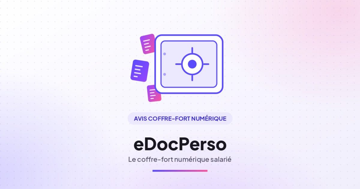 Illustration : eDocPerso, coffre-fort numérique salarié